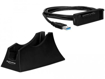 Delock SuperSpeed USB 5 Gbps Docking Station for 1 x 2.5&Prime; / 3.5&Prime; SATA HDD / SSD with backup function