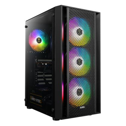 Gamdias Case ATX - AURA GC2 - Mesh, aRGB, Tempered Glass