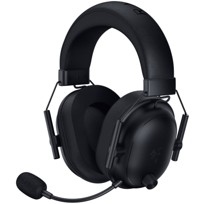 Razer BlackShark V2 HyperSpeed, Gaming Headset, Customized Dynamic 50 mm Driver, Oval Ear Cushions, 2.4 GHz wireless or Bluetooth or USB, Breathable memory foam cushions, Advanced Passive Noise Isolation, THX Spatial Audio