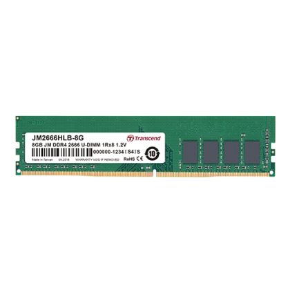 Memory Transcend 4GB 288pin U-DIMM DDR4 2666 1Rx8 512Mx8 CL19 1.2V