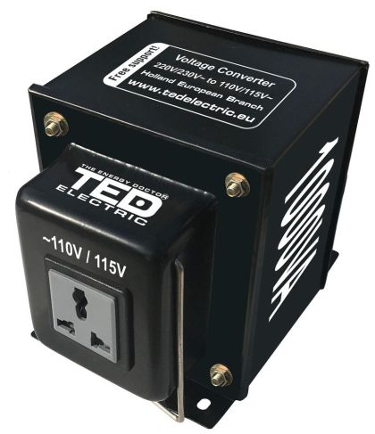 TED ELECTRIC voltage converter  220V / 110V  Up / Down  1000VA  TED003645