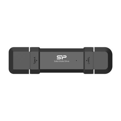 External SSD Silicon Power DS72 Black, 500GB, USB-A and USB-C 3.2 Gen2