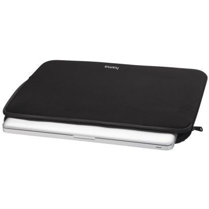 Husă pentru laptop HAMA din neopren, până la 34 cm (13,3"), neagră