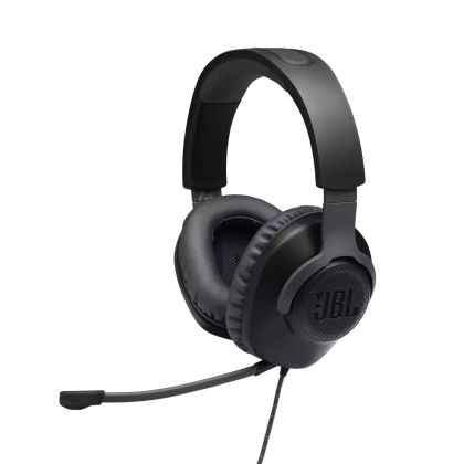 Слушалки JBL QUANTUM 100 BLK Wired over-ear gaming headset with a detachable mic