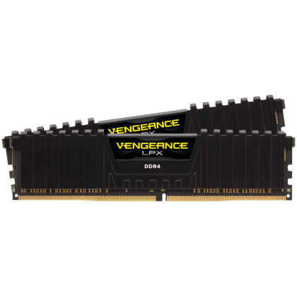 CORSAIR 16GB RAMKit 2x8GB DDR4 3200MHz 2x288 Dimm Unbuffered 16-18-18-36 Vengeance LPX HEat Spreader 1.35V