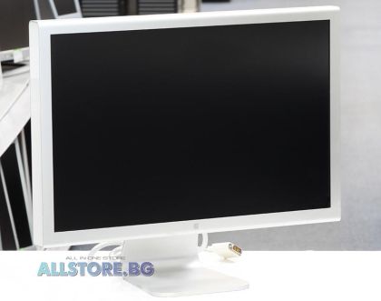 Apple Cinema HD Display A1082, 23" 1920x1200 WUXGA 16:10 USB Hub, Silver/White, Grade B