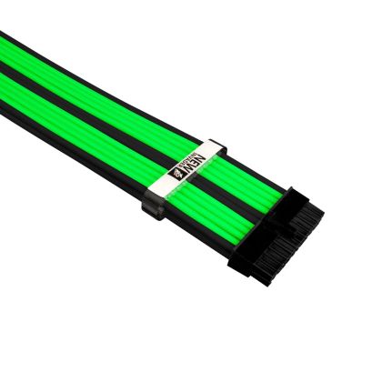 Kit cablu de modificare personalizat 1stPlayer Negru/Verde - ATX24P, EPS, PCI-e - BGE-001