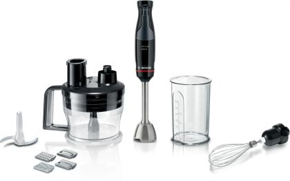 Пасатор Bosch MSM4B670, SER4, Blender, ErgoMaster, 1000 W, Dynamic Speed Control, QuattroBlade System Pro, Included Blender, Measuring cup, Food processor & Stainless steel whisk, Black, anthracite