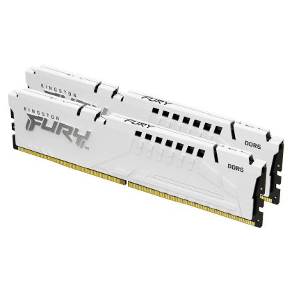 Memorie Kingston FURY Beast White 64GB(2x32GB) DDR5 6000MHz CL36 AMD EXPO, KF560C36BWEK2-64