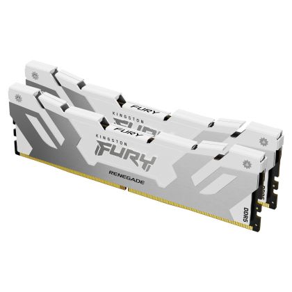 Memory Kingston Fury Renegade White 32GB(2x16GB) DDR5 8000MHz CL38 KF580C38RWK2-32, XMP