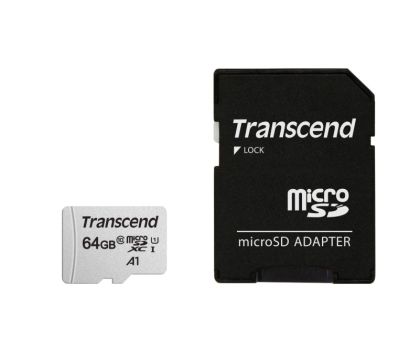 Памет Transcend 64GB microSD w/ adapter UHS-I U1 A1