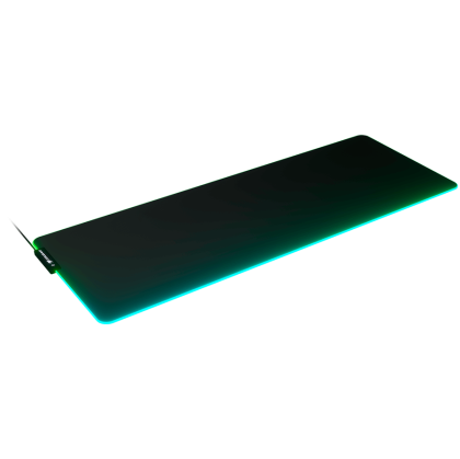COUGAR Neon X, RGB Gaming Mouse Pad, HD Texture Design, Stitched Lighting Border + 4mm Thickness, Wave-Shaped Anti-Slip Rubber Base, Cloth / Nature Rubber, 800 x 300 x 4mm
