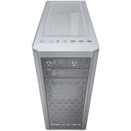 COUGAR MX330-G Pro White, Mid Tower, MiniITX/MicroATX/ATX, USB 3.0 x 2, USB 2.0 x 2, Mic x 1 / Audio x 1, RGB button, 3x 120mm ARGB fans pre-installed, Tempered glass, 195 x 473 x 427 (mm)