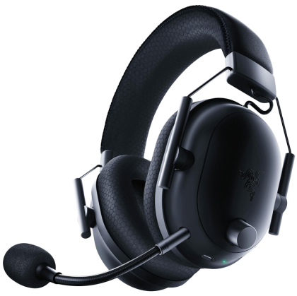 BlackShark V2 Pro (2023) - Black, Wireless Gaming Headset, Razer TriForce Titanium Driver 50 mm, Oval Ear Cushions, Detachable Super Wideband microphone, THX Spatial Audio, Type A Wireless (2.4 GHz), Bluetooth 5.2