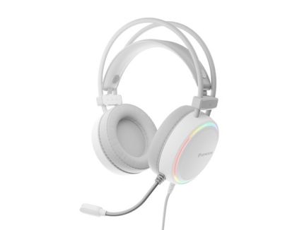 Слушалки Genesis Headset Neon 613 With Microphone RGB Illumination White