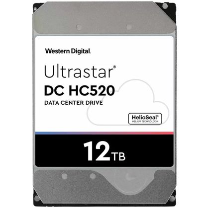 Server HDD Western Digital Ultrastar DC HE12 (3,5 inchi, 12 TB, 256 MB, 7200 RPM, SATA 6 Gb/s, 512E SE) SKU: 0F30146