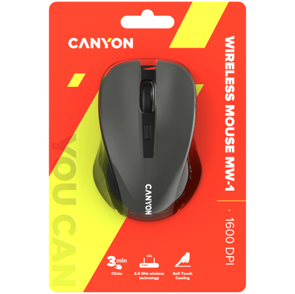 CANYON mouse MW-1 Wireless Grey