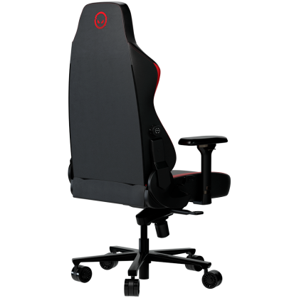 LORGAR Embrace 533, Gaming chair, PU eco-leather, 1.8 mm metal frame, multiblock mechanism, 4D armrests, 5 Star aluminum base, Class-4 gas lift, 75mm PU casters, Black + red