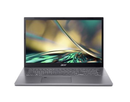 Laptop Acer Aspire 5, A517-53-57ZF, Intel Core i5-12450H (up to 4.40 GHz, 12MB), 17.3" FHD (1920x1080) IPS SlimBezel AG, 16GB DDR4 (2x8GB), 512GB PCIe NVMe SSD, Intel UMA, HD Cam, 802.11ax, BT 5.1, Backlit Kbd, No OS, Gray