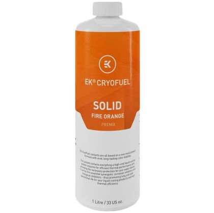 EK-CryoFuel Solid Fire Orange (Premix 1000mL), coolant mixture