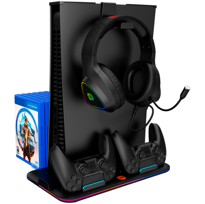 CANYON cooling stand CS-5 RGB PS5 Charge Black