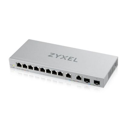 Switch ZyXEL XGS1210-12 v2, 12-Port Gigabit webmanaged Switch with 8 port 1G + 2-Port 2.5G + 2-PortSFP+