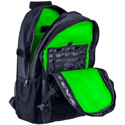 Razer Rogue 15 Backpack V3, Black, Tear- and water-resistant exterior, TPU padded scratch proof interior, Dedicated laptop compartment, Fits most laptops up to 15", 460 mm x 320 mm x 170 mm, 100% Polyester