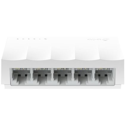 Comutator desktop TP-Link LiteWave 5 porturi 10/100Mbps, 5 porturi RJ45 10/100Mbps, carcasă din plastic pentru desktop, tehnologie Green Ethernet