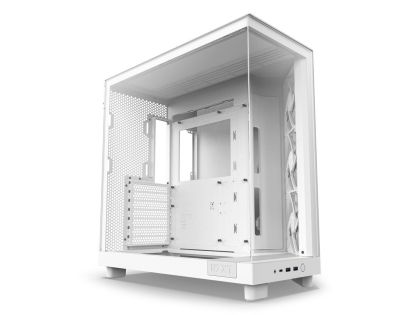 Case NZXT H6 Flow Matte White - Middle Tower