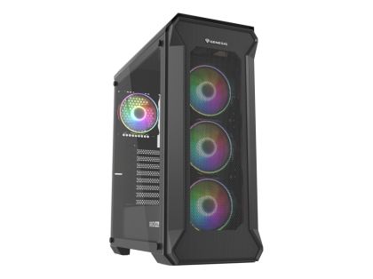Carcasa PC Genesis Gaming IRID 505 ARGB V2 Midi Tower Fereastra Neagra