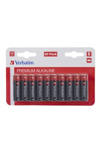 Battery Verbatim ALKALINE BATTERY AA 20 PACK (HANGCARD)