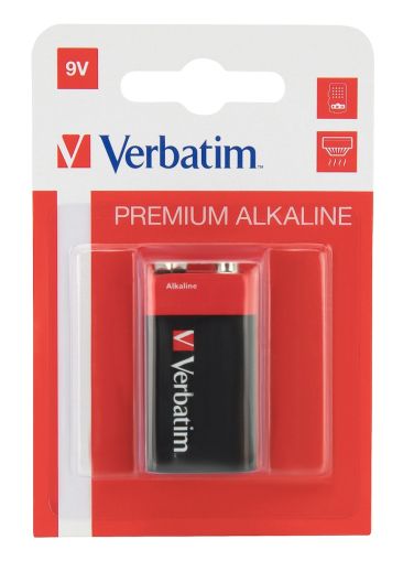Battery Verbatim ALKALINE BATTERY 9V 1 PACK (HANGCARD)