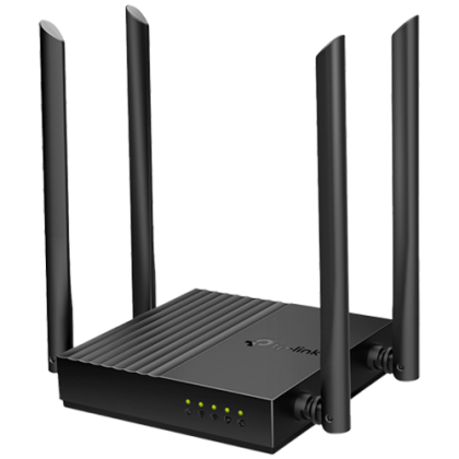 AC1200 Dual-Band Wi-Fi RouterSPEED: 400 Mbps at 2.4 GHz + 867 Mbps at 5 GHzSPEC: 4× Antennas, 1× Gigabit WAN Port + 4× Gigabit LAN PortsFEATURE: Tether App, WPA3, Access Point Mode, IPv6 Supported, IPTV , Beamforming, Smart Connect, Airtime Fairness