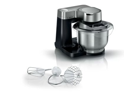 Kitchen robot Bosch MUMS2VM00, Kitchen machine, MUM5, 900 W, Multi-motion-drive, 7 speeds, 3.8l stainless steel bowl, Black - silver