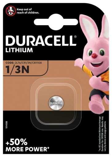 Baterie litiu CR-1/3N 3V pentru glucometre și foto DURACELL DL1/3N