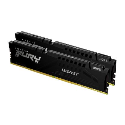 Памет Kingston FURY Beast Black 64GB(2x32GB) DDR5 - KF560C30BBEK2-64