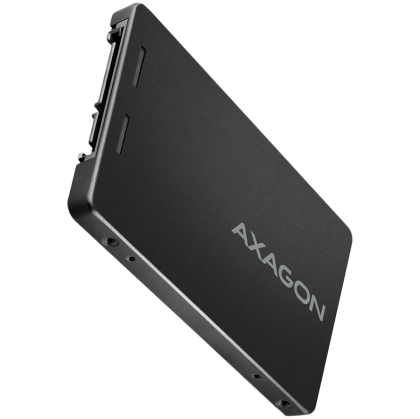 AXAGON RSS-M2B SATA - SSD M.2 SATA, SSD de până la 80 mm, corp ALU, negru