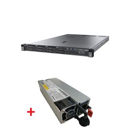 Сървър Lenovo ThinkSystem SR630, Xeon Silver 4210R (10C 2.4GHz 13.75MB Cache/100W), 32GB 2933MHz (1x32GB, 2Rx4 RDIMM), O/B, 240GB Entry SATA 6Gb HS SSD, 9350-8i, 1Gb 2-port RJ45 LOM, 2x750W, XCC Enterprise, Tooless Rails