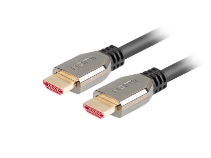Cable Lanberg HDMI M/M V2.1 8K 60Hz cable 0.5m, black