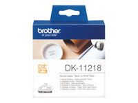 BROTHER P-Touch DK-11218 die-cut round label 24x24mm 1000 labels