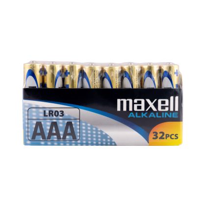 Алкални батерии MAXELL LR03 1,5V AAA 32 бр. pack