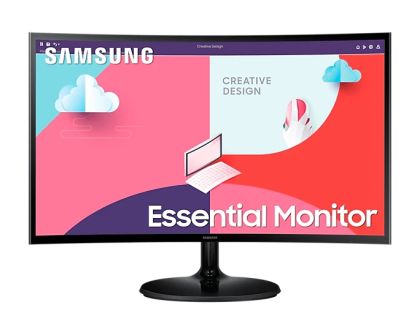 Monitor Samsung 24C364 24" Curved, LED IPS, 75 Hz, 4ms, 1920x1080, 250cd/m2, D-Sub, HDMI, Black
