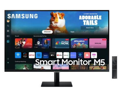 Monitor Samsung 27DM500 27" VA LED, SMART 1920x1080 2xUSB 2.0, 2xHDMI 1.4, Wi-Fi 5, Bluetooth, Speakers, Black