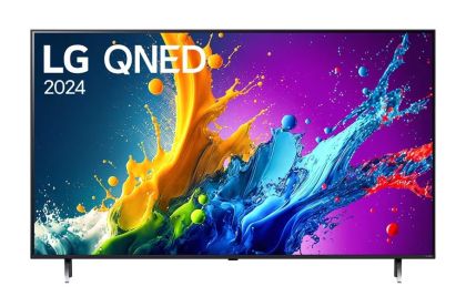 Телевизор LG 50QNED80T3A, 50" 4K QNED HDR Smart TV, 3840x2160, DVB-T2/C/S2, Alpha 5 AI 4K Gen7, HDR 10 PRO, webOS 24 ThinQ, 4K Upscaling, WiFi 5, Voice Controll, Bluetooth 5.1, AirPlay 2, LAN, CI, HDMI, SPDIF, 2 pole Stand , Silver