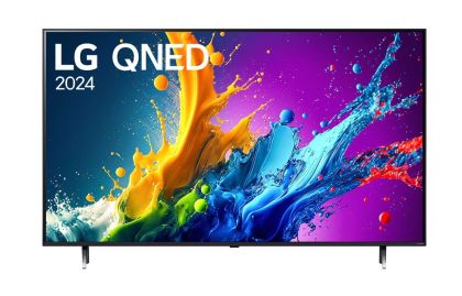 Телевизор LG 65QNED80T3A, 65" 4K QNED HDR Smart TV, 3840x2160, DVB-T2/C/S2, Alpha 5 AI 4K Gen7, HDR 10 PRO, webOS 24 ThinQ, 4K Upscaling, WiFi 5, Voice Controll, Bluetooth 5.1, AirPlay 2, LAN, CI, HDMI, SPDIF, 2 pole Stand , Silver
