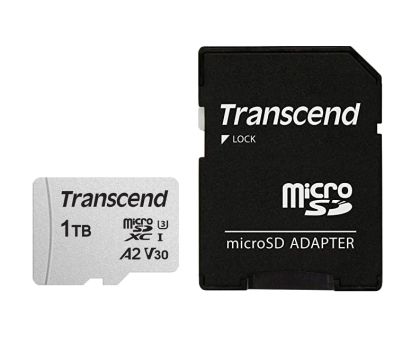 Memory Transcend 1TB microSD w/ adapter UHS-I U3 A2