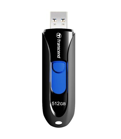 Memory Transcend 512GB, USB3.1, Pen Drive, Capless, Black