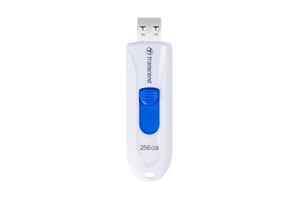 Memory Transcend 256GB, USB3.1, Pen Drive, Capless, White