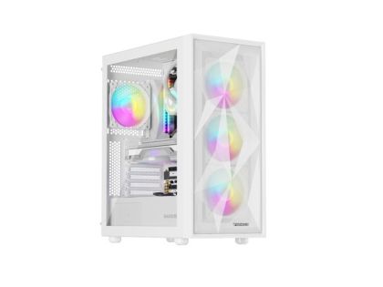 Genesis PC Case DIAXID 605 RGB Mini Tower Window, White