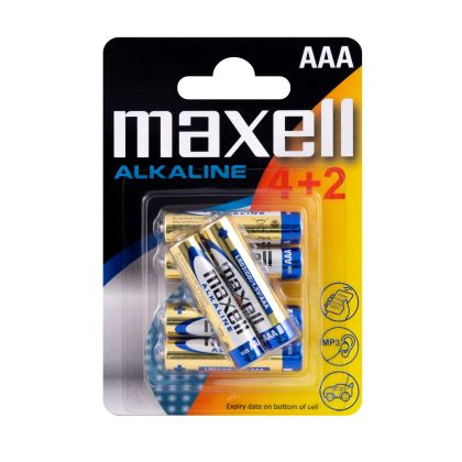 Alkalin pil MAXELL LR03 AAA 1,5V /4+2 adet. bir pakette